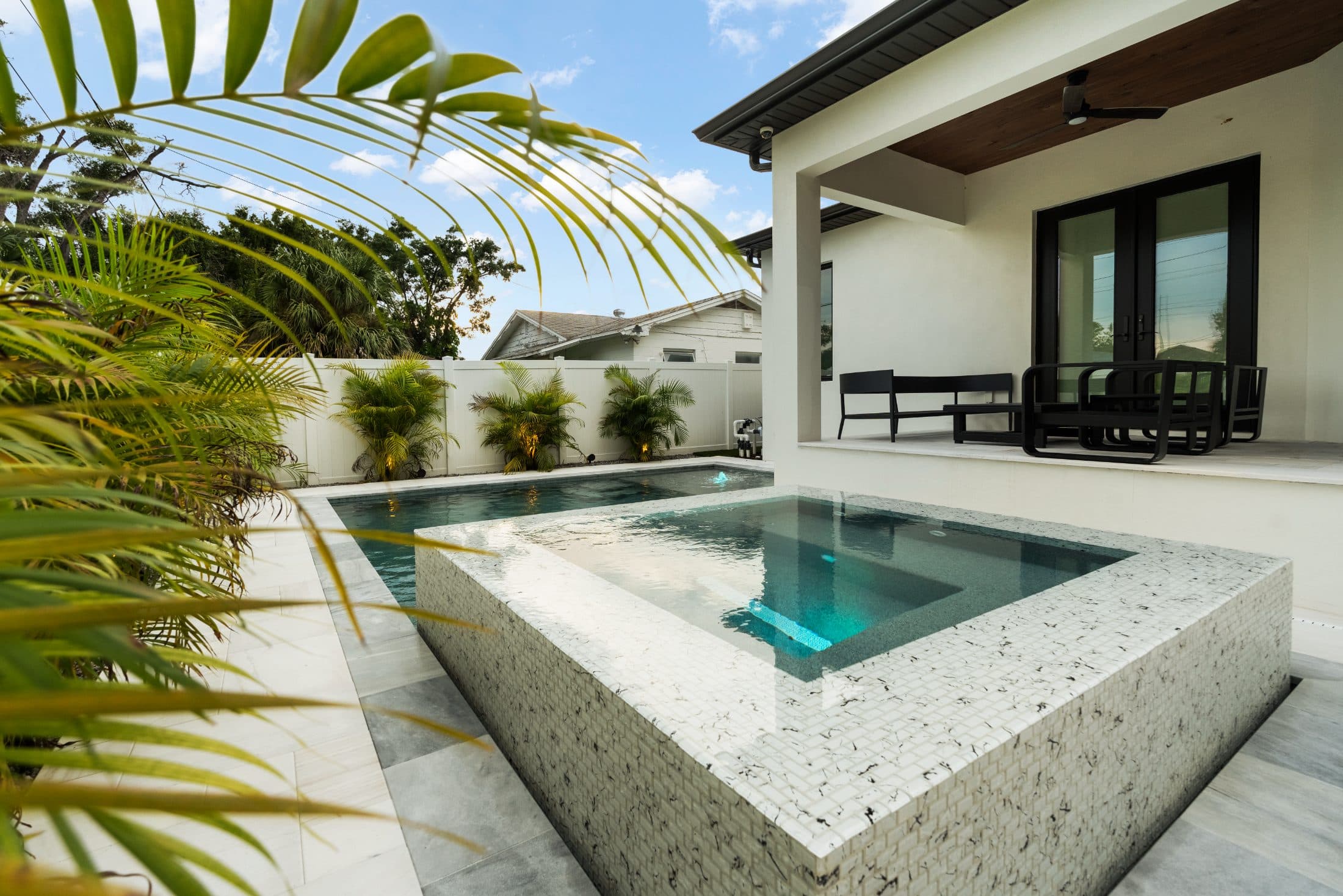 LIV Pools custom backyard