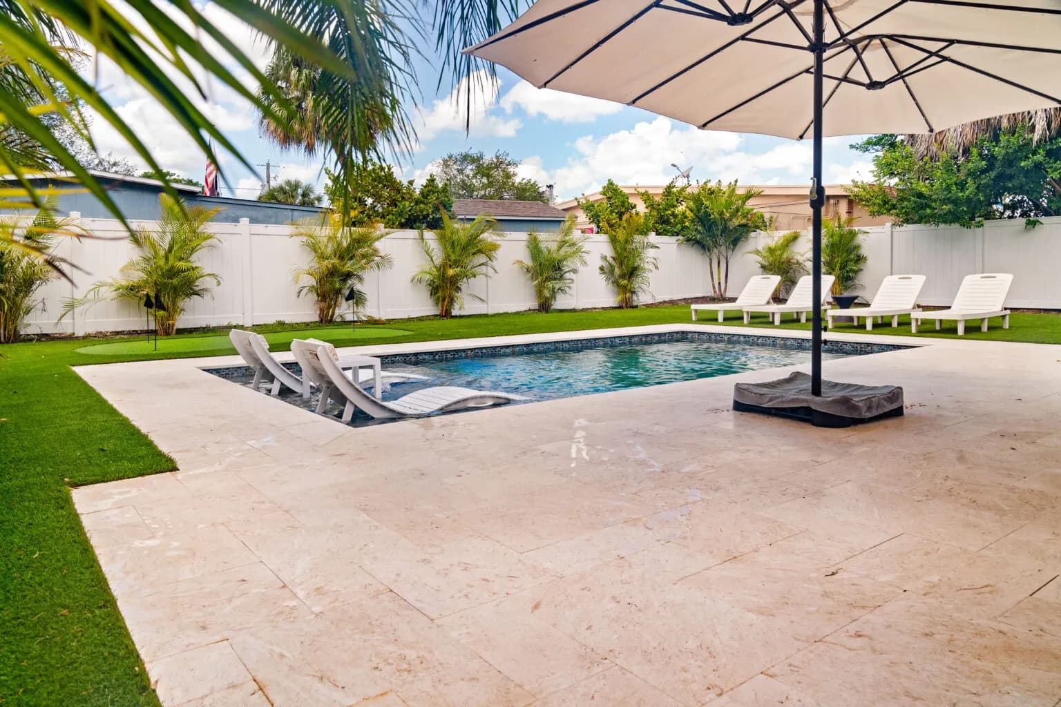 Resort-Style Loungers — LIV Pools project in Westchase