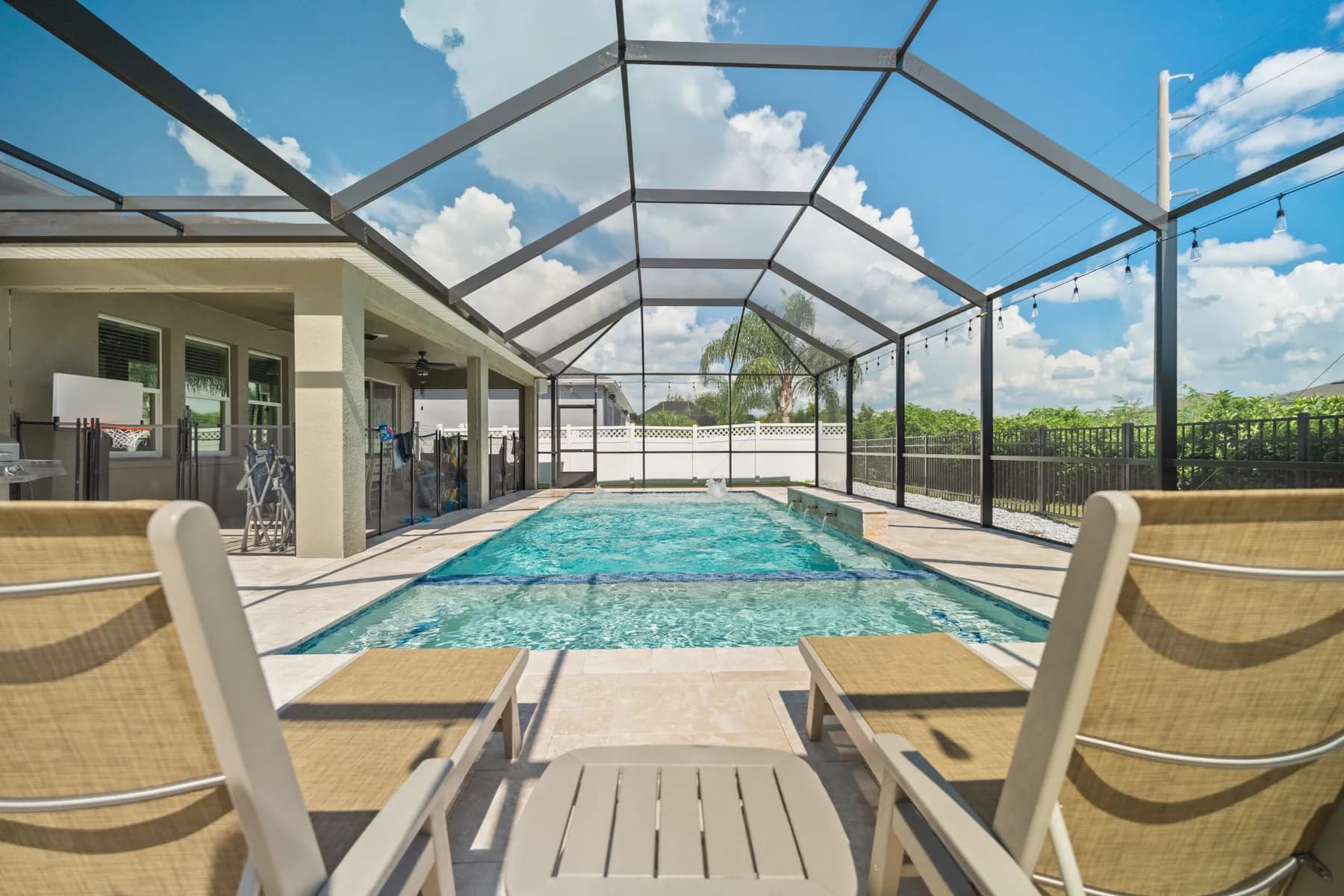 The Screened Lanai — LIV Pools project in Wesley Chapel